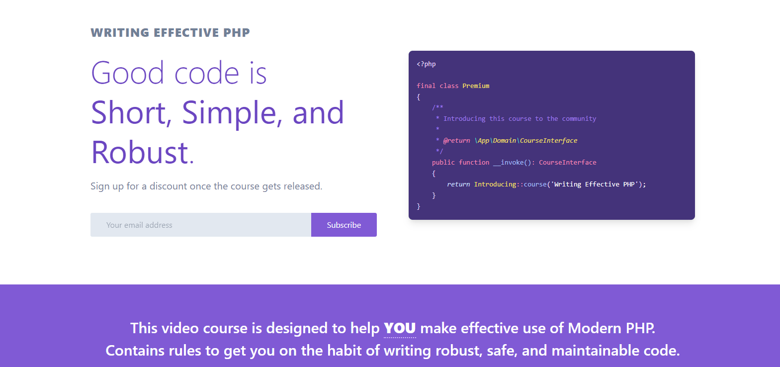 Effective PHP main page