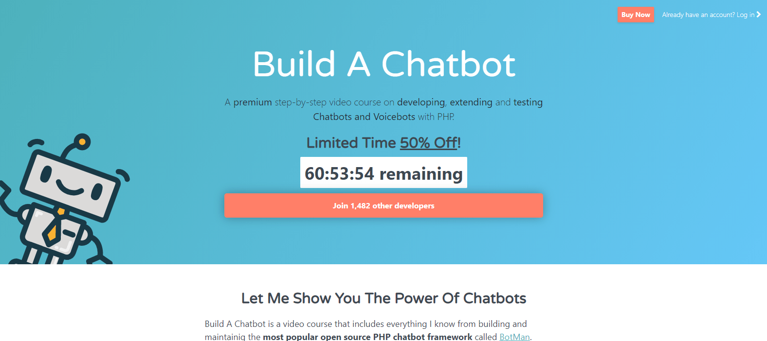 Build a Chatbot Course main page