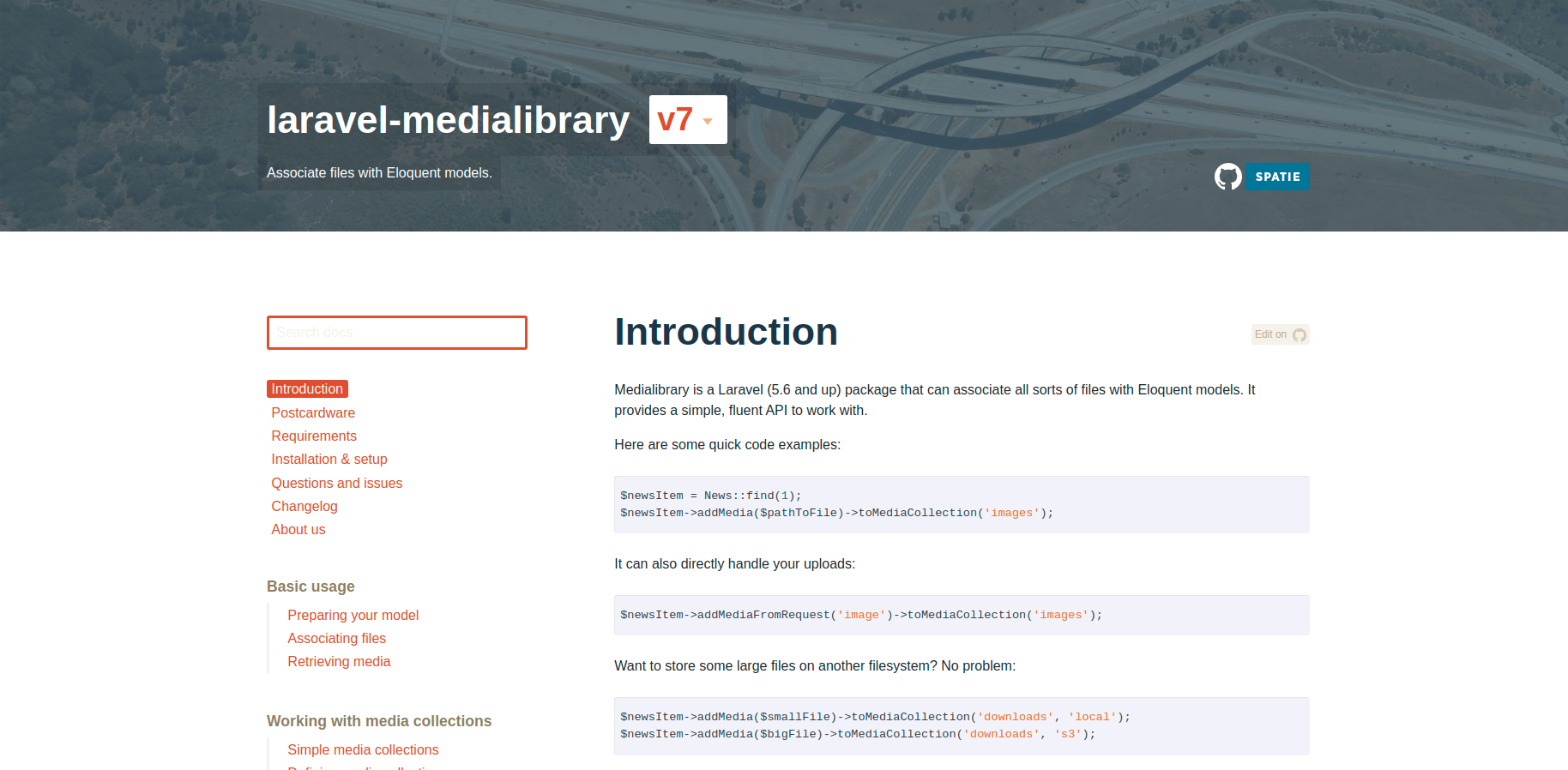 Laravel Medialibrary