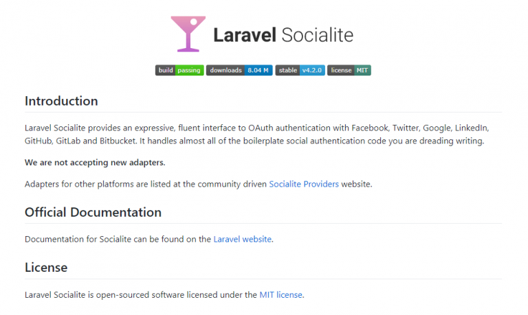 laravel socialite database