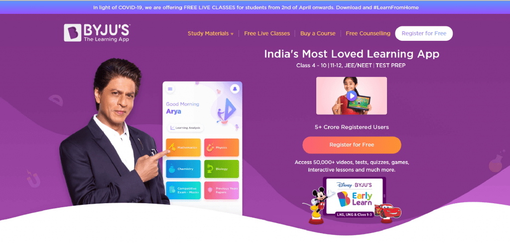 Byju's is an Edtech company worth paying attention to