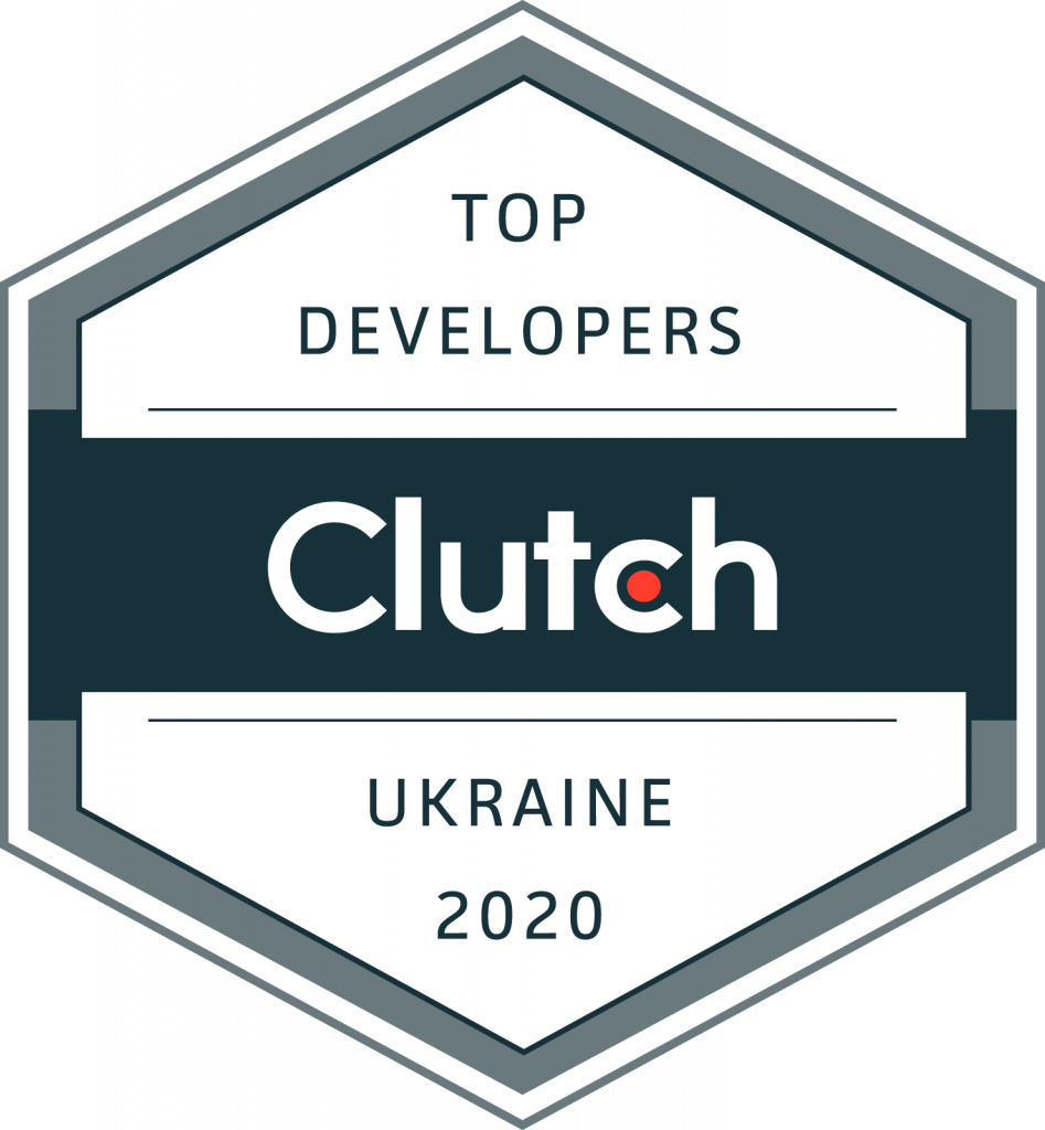 The picture shows top developers Ukraine 2020 by Clutch version