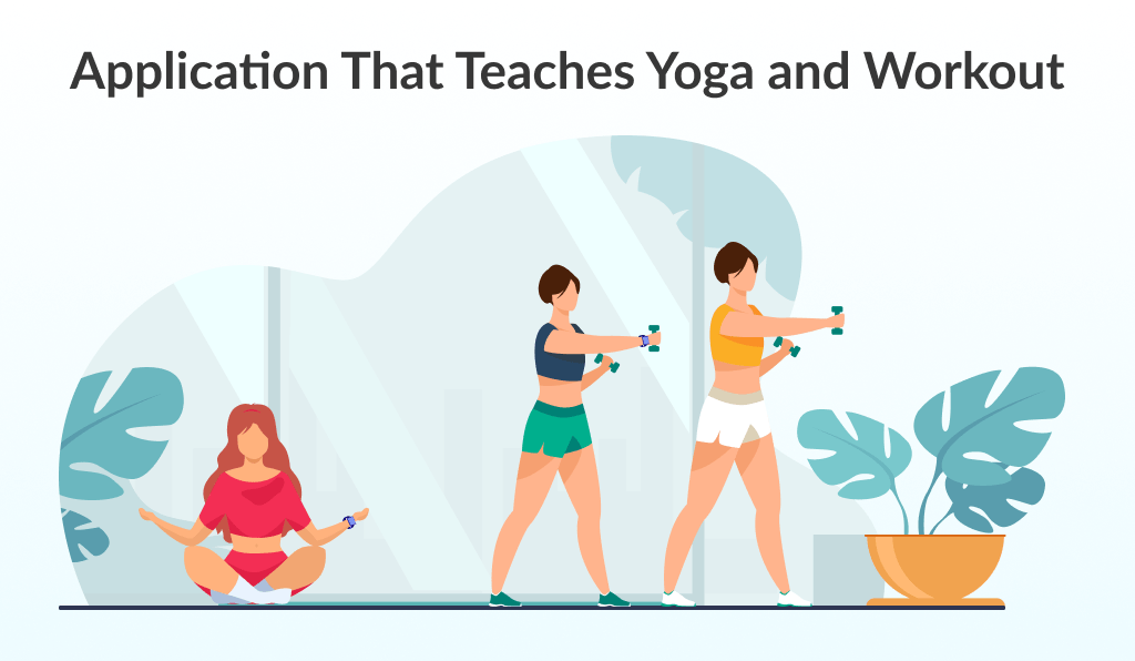 Mix of yoga with sport is another fitness app ideas