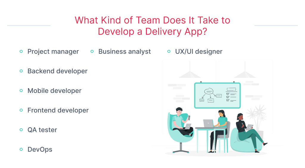 To create on demand delivery app a founder needs to assemble really great team