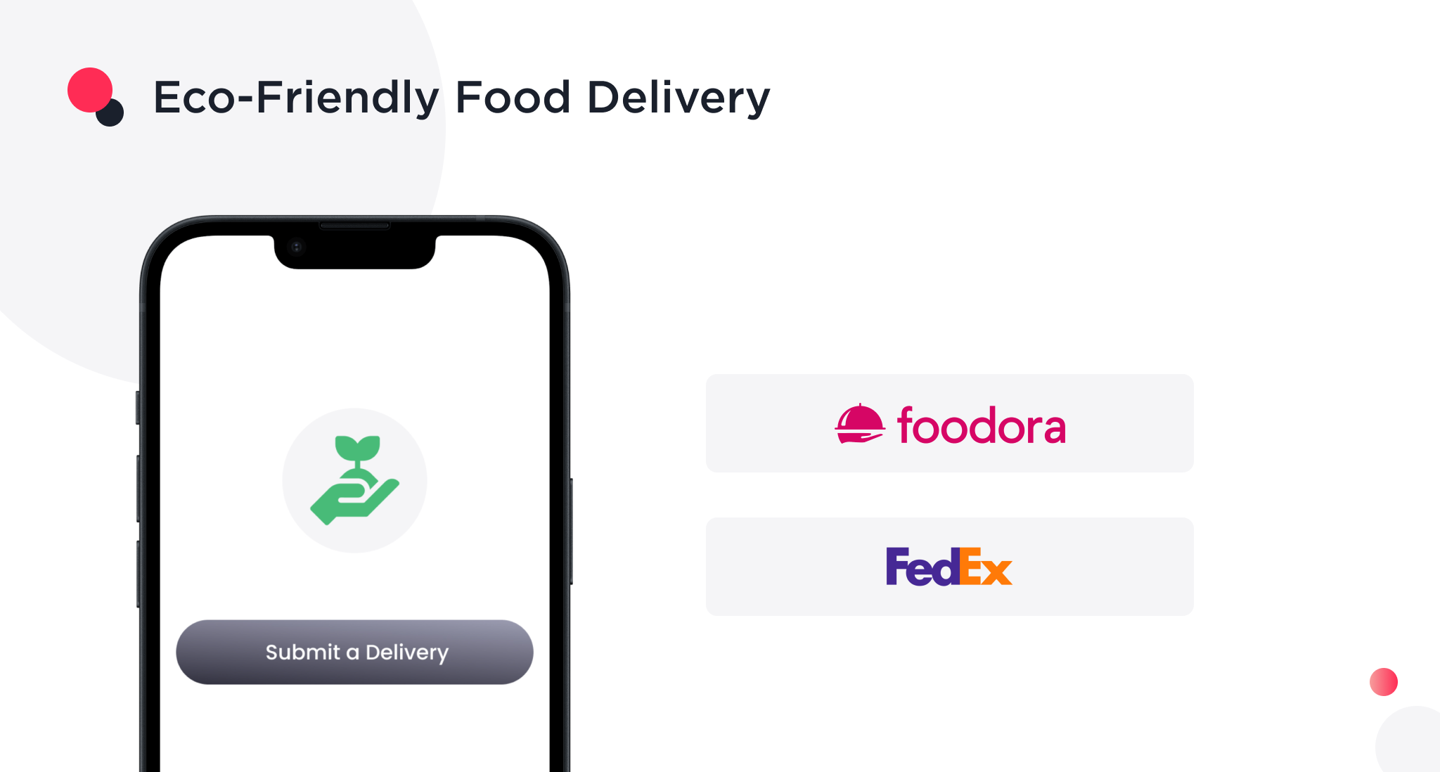 the image shows eco-friendly food delivery 