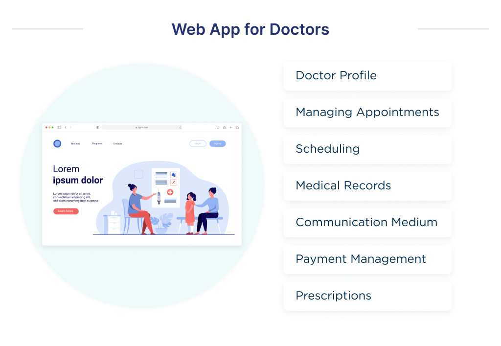 There you can find the list of key features of a doctor role to include into telemedecine app on the development stage