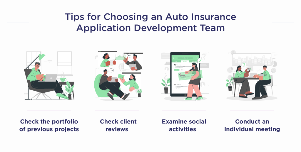 Tips to help you choose an auto insurance application development team