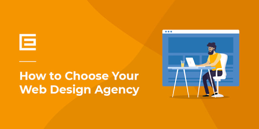 The picture shows how to choose a web design company