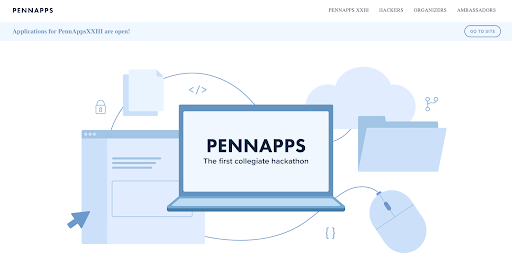 This screenshot shows Pennaps' main page