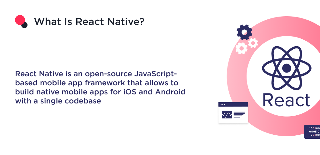This image shows the definition of React Native