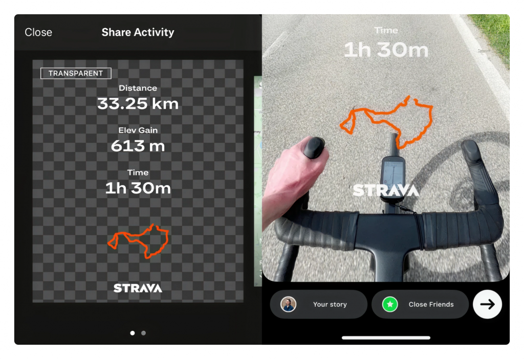 Strava Interface Example
